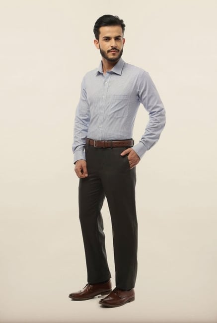 Van Heusen Blue Checks Formal Shirt Van Heusen Blue Checks Formal Shirt