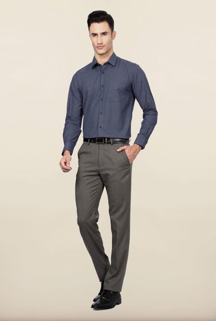 Peter England Navy Checks Formal Shirt Peter England Navy Checks Formal Shirt
