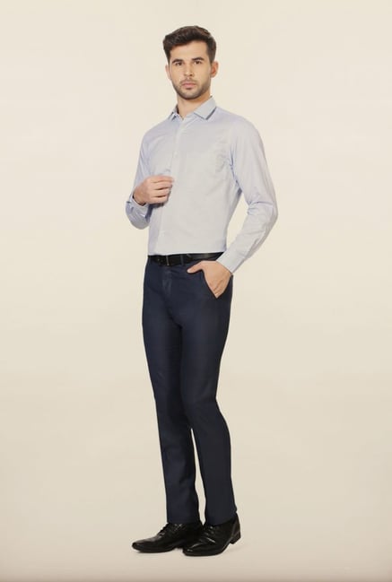 Peter England Blue Checks Formal Shirt Peter England Blue Checks Formal Shirt