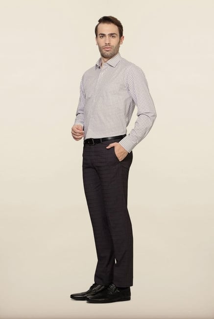 Van Heusen White Checks Formal Shirt Van Heusen White Checks Formal Shirt