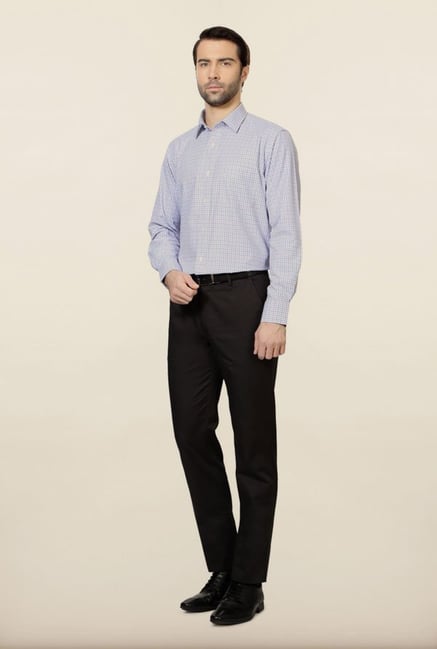 Peter England Purple Checks Formal Shirt Peter England Purple Checks Formal Shirt