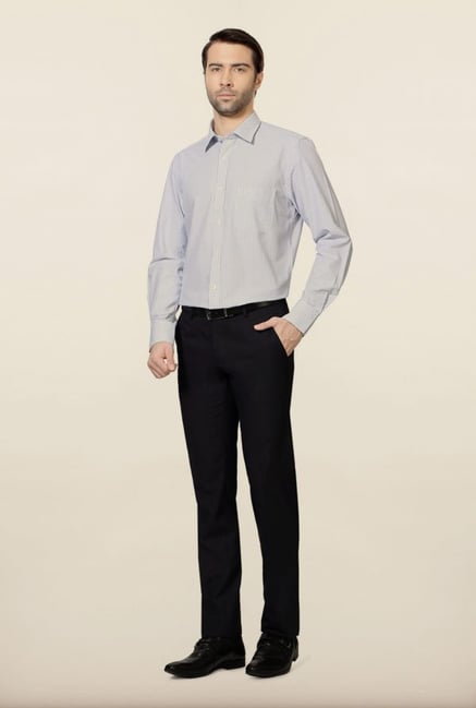 Peter England White & Blue Checks Formal Shirt Peter England White & Blue Checks Formal Shirt
