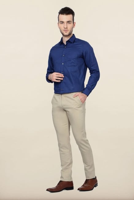 Peter England Dark Blue Formal Shirt Peter England Dark Blue Formal Shirt