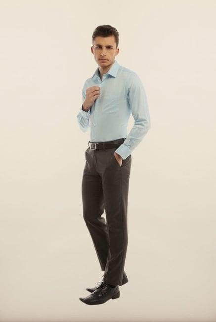 Peter England Sky Blue Formal Shirt Peter England Sky Blue Formal Shirt
