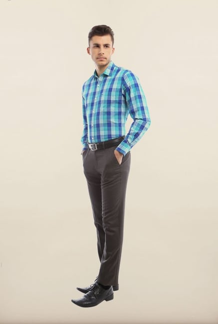 Peter England Blue Formal Shirt Peter England Blue Formal Shirt