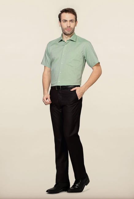 Van Heusen Green Formal Shirt Van Heusen Green Formal Shirt