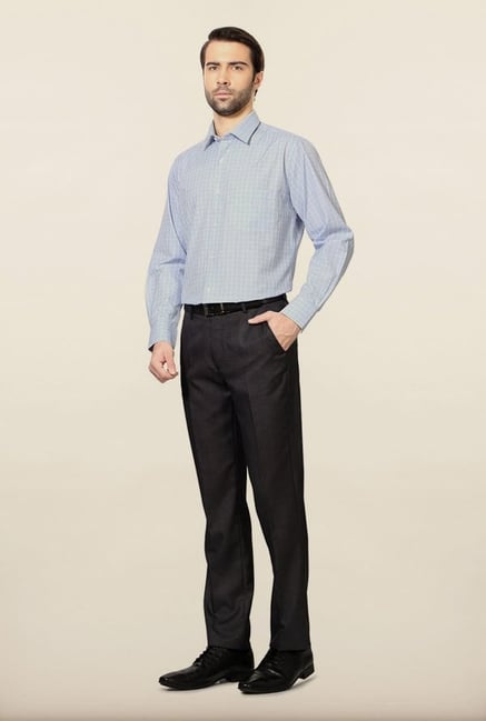 Peter England Blue Checks Formal Shirt Peter England Blue Checks Formal Shirt
