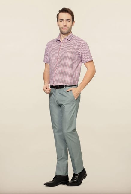Peter England Pink Checks Formal Shirt Peter England Pink Checks Formal Shirt