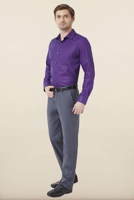 Peter England Purple Formal Shirt Peter England Purple Formal Shirt