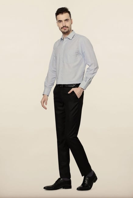 Peter England Light Blue Checks Formal Shirt Peter England Light Blue Checks Formal Shirt