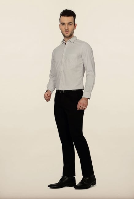 Peter England White Striped Formal Shirt Peter England White Striped Formal Shirt