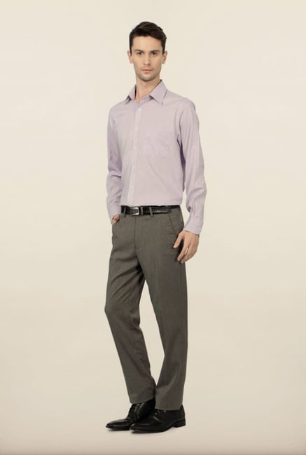 Peter England Lilac Checks Formal Shirt Peter England Lilac Checks Formal Shirt