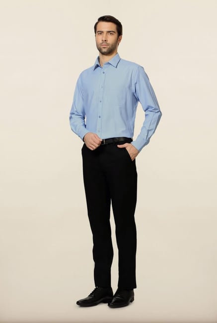 Peter England Blue Checks Formal Shirt Peter England Blue Checks Formal Shirt
