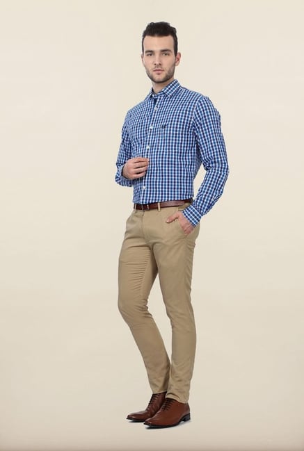 University of Oxford Blue Checks Formal Shirt University of Oxford Blue Checks Formal Shirt