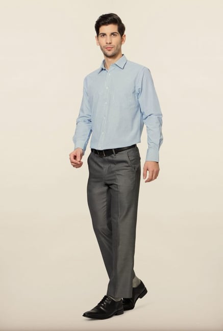 Peter England Blue Checks Formal Shirt Peter England Blue Checks Formal Shirt