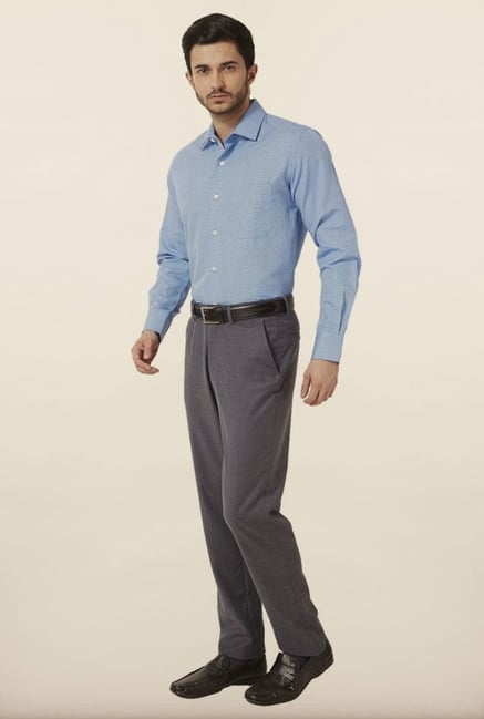 Peter England Blue Formal Shirt Peter England Blue Formal Shirt
