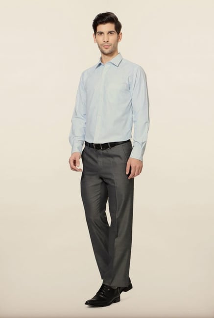 Peter England Blue Striped Formal Shirt Peter England Blue Striped Formal Shirt