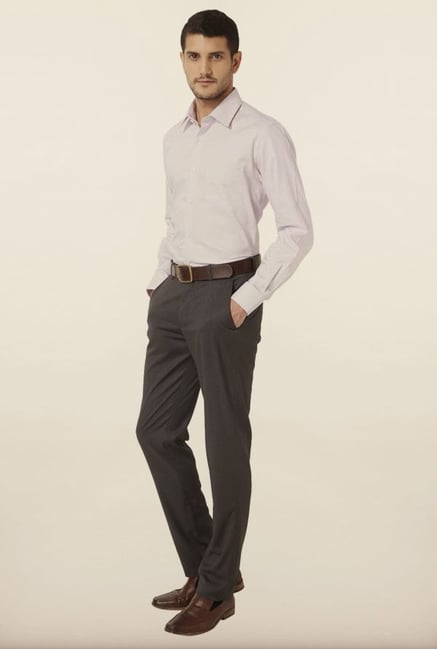 Peter England Purple Checks Formal Shirt Peter England Purple Checks Formal Shirt