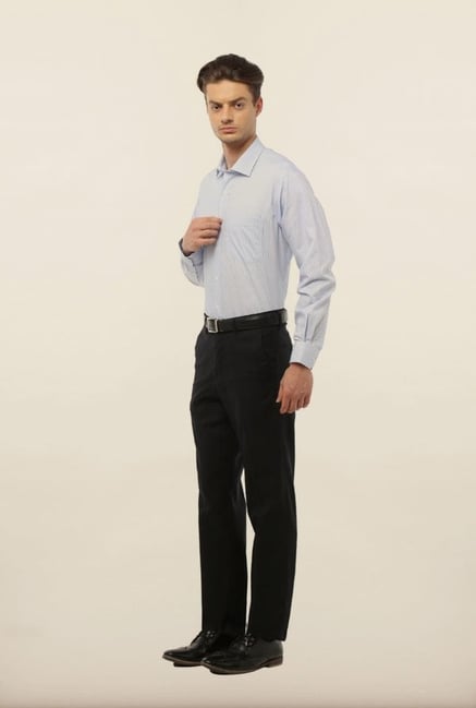 Van Heusen Blue Striped Formal Shirt Van Heusen Blue Striped Formal Shirt