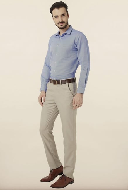 Peter England Blue Checks Formal Shirt Peter England Blue Checks Formal Shirt