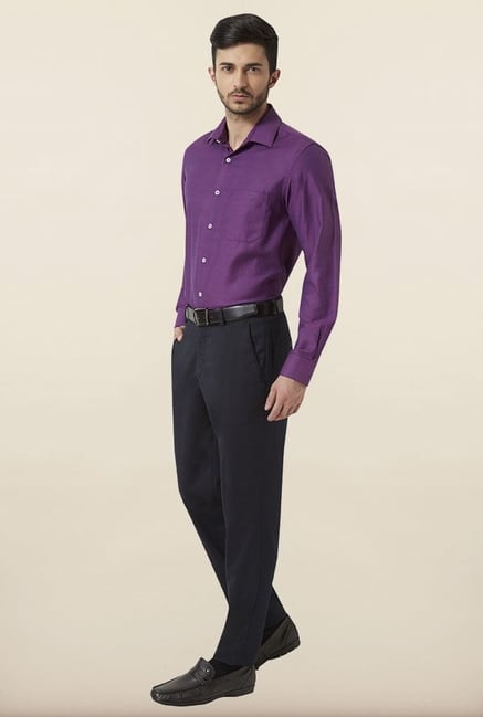 Peter England Purple Formal Shirt Peter England Purple Formal Shirt