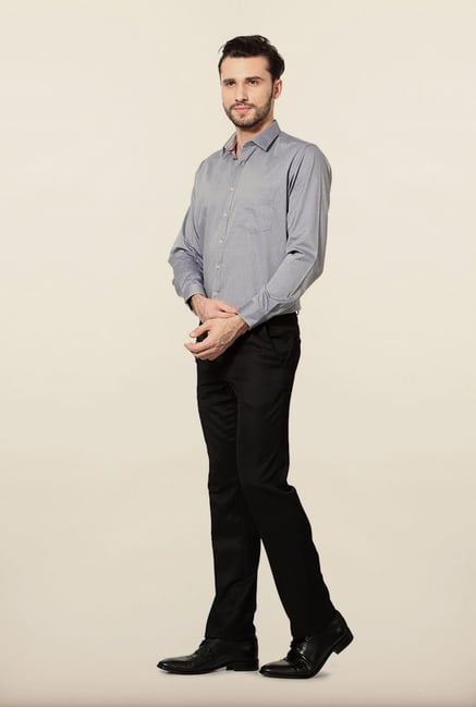 Van Heusen Grey Jacquard Formal Shirt Van Heusen Grey Jacquard Formal Shirt