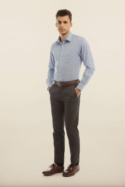Peter England Blue Formal Shirt Peter England Blue Formal Shirt