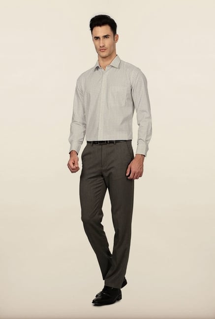 Peter England White Checks Formal Shirt Peter England White Checks Formal Shirt