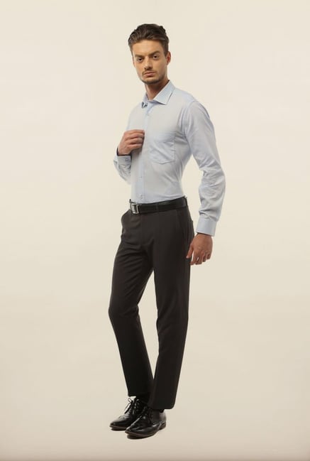 Van Heusen Blue Striped Formal Shirt Van Heusen Blue Striped Formal Shirt