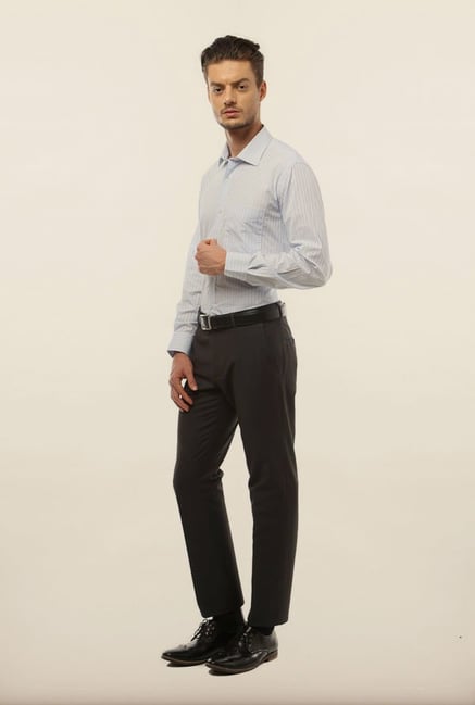 Van Heusen Blue Striped Formal Shirt Van Heusen Blue Striped Formal Shirt