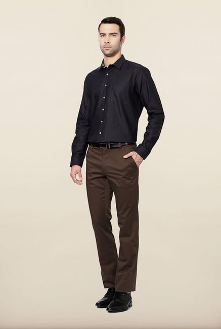 Van Heusen Black Printed Formal Shirt Van Heusen Black Printed Formal Shirt
