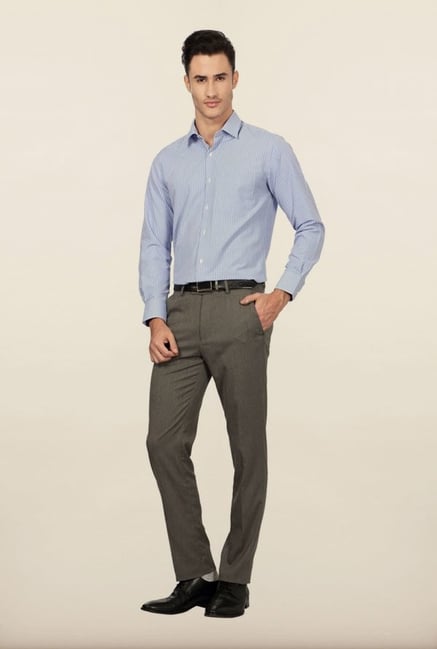 Peter England Blue Striped Formal Shirt Peter England Blue Striped Formal Shirt