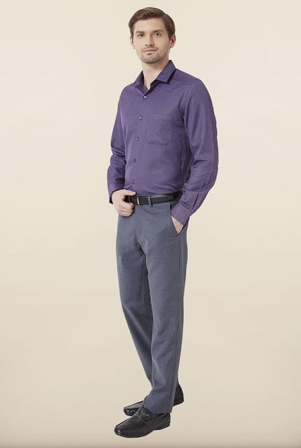 Peter England Purple Formal Shirt Peter England Purple Formal Shirt