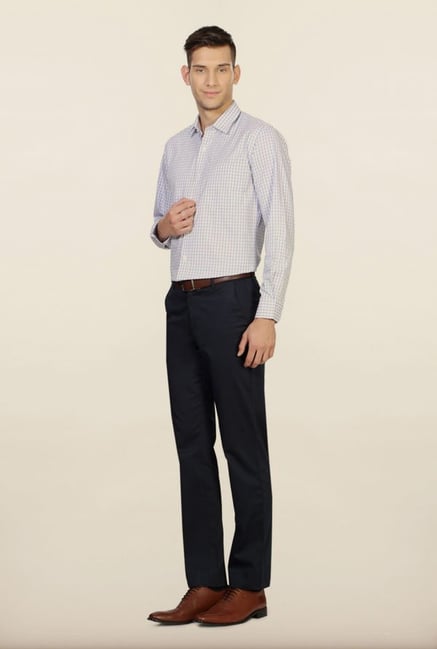 University of Oxford Blue Checks Formal Shirt University of Oxford Blue Checks Formal Shirt