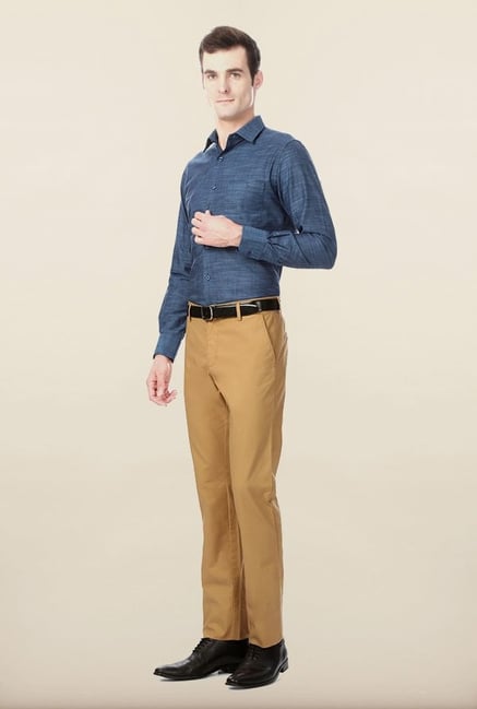 Peter England Blue Formal Shirt Peter England Blue Formal Shirt