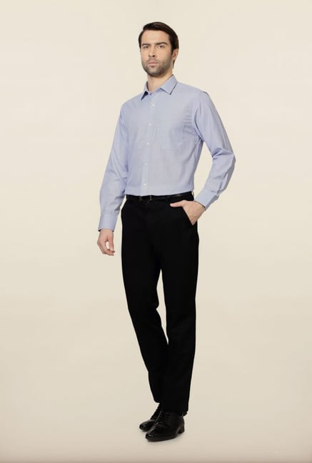 Peter England Blue Checks Formal Shirt Peter England Blue Checks Formal Shirt