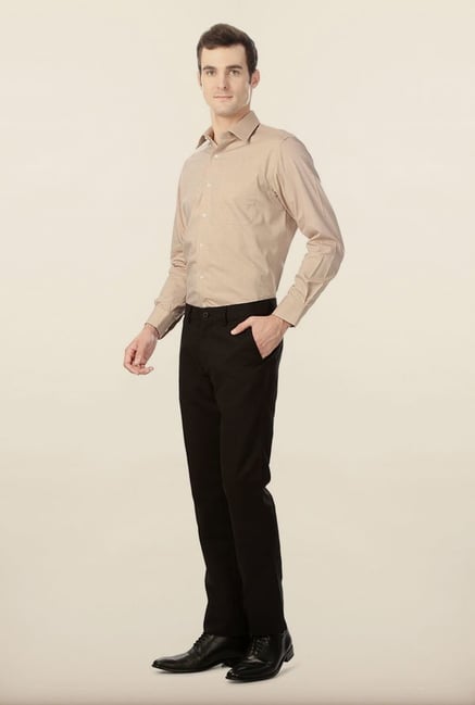 Peter England Beige Formal Shirt Peter England Beige Formal Shirt