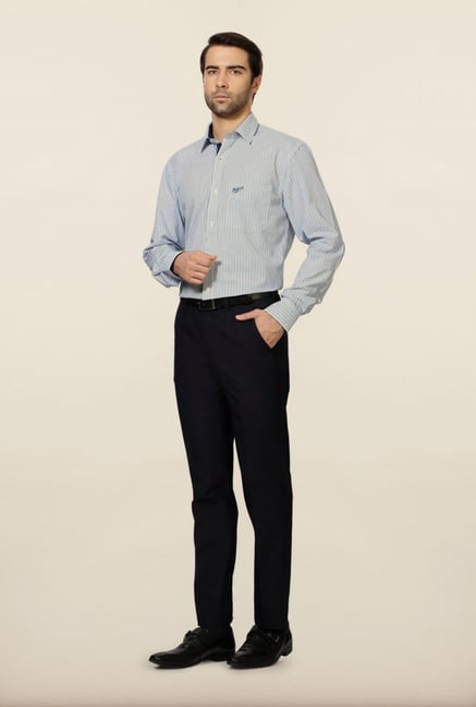 University of Oxford Blue Striped Formal Shirt University of Oxford Blue Striped Formal Shirt