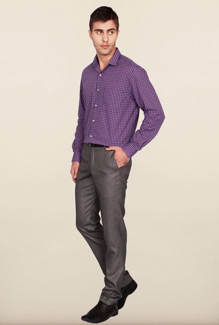 Peter England Blue & Red Checks Formal Shirt Peter England Blue & Red Checks Formal Shirt