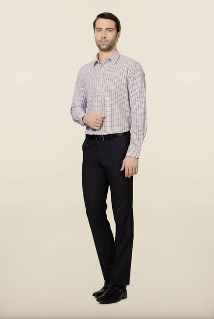 Peter England Pink & Blue Checks Formal Shirt Peter England Pink & Blue Checks Formal Shirt