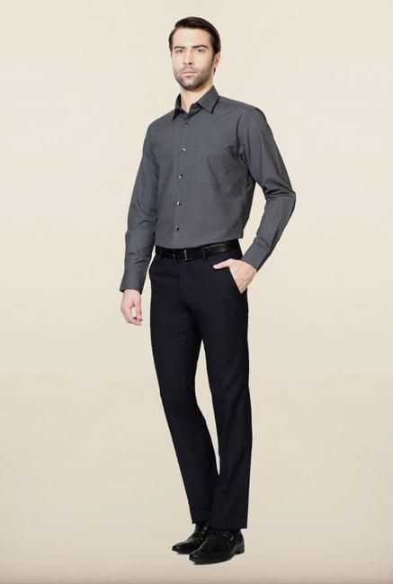 Peter England Grey Formal Shirt Peter England Grey Formal Shirt