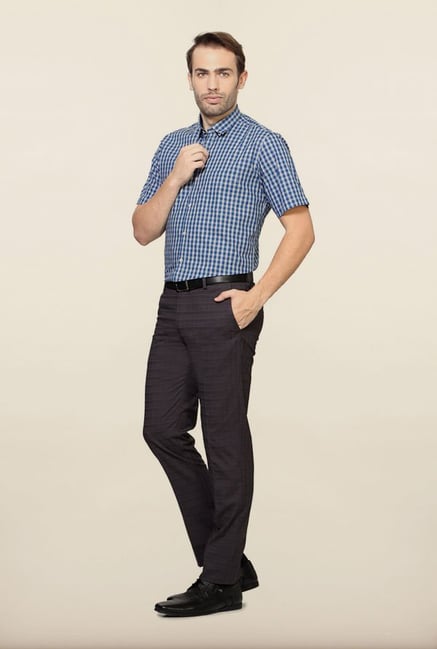 Van Heusen Blue Checks Formal Shirt Van Heusen Blue Checks Formal Shirt
