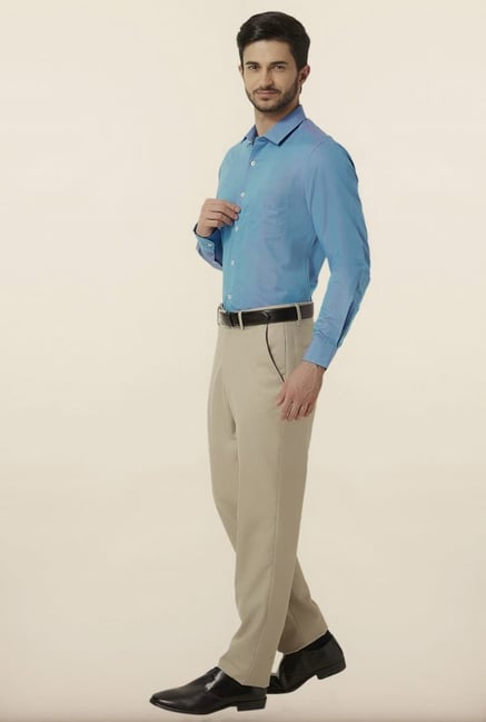 Peter England Blue Formal Shirt Peter England Blue Formal Shirt