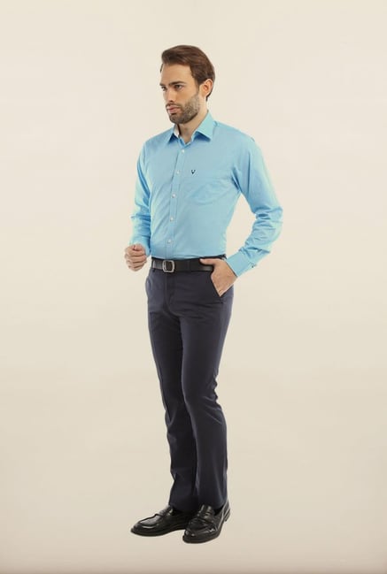 Allen Solly Sky Blue Formal Shirt Allen Solly Sky Blue Formal Shirt
