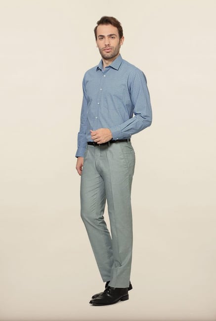 Van Heusen Blue Checks Formal Shirt Van Heusen Blue Checks Formal Shirt