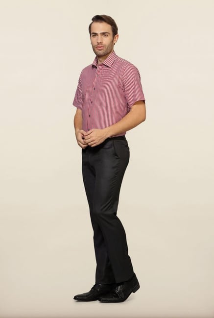Van Heusen Red Striped Formal Shirt Van Heusen Red Striped Formal Shirt