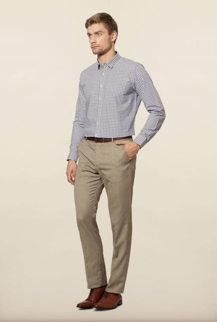 Van Heusen Blue Checks Formal Shirt Van Heusen Blue Checks Formal Shirt