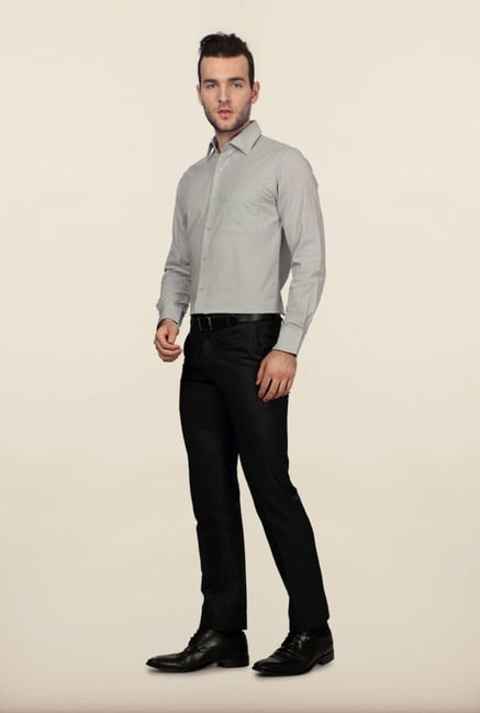 Peter England Grey Formal Shirt Peter England Grey Formal Shirt