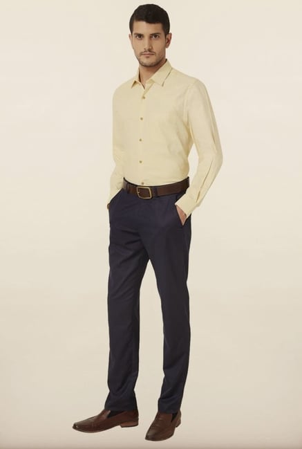 Peter England Yellow Formal Shirt Peter England Yellow Formal Shirt
