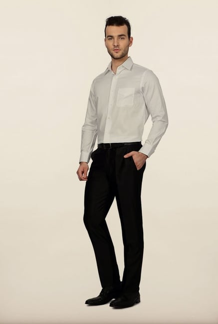 Peter England White Checks Formal Shirt Peter England White Checks Formal Shirt